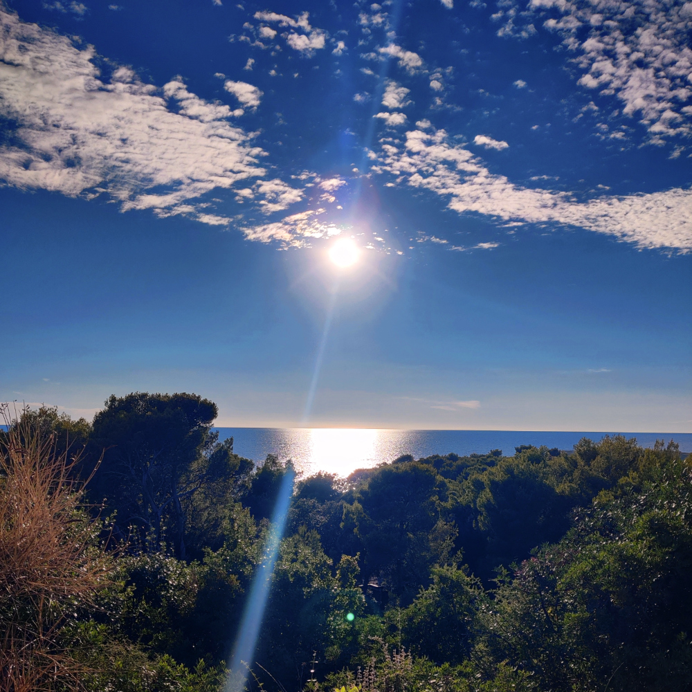 Hoogstaande zon in Kroatië