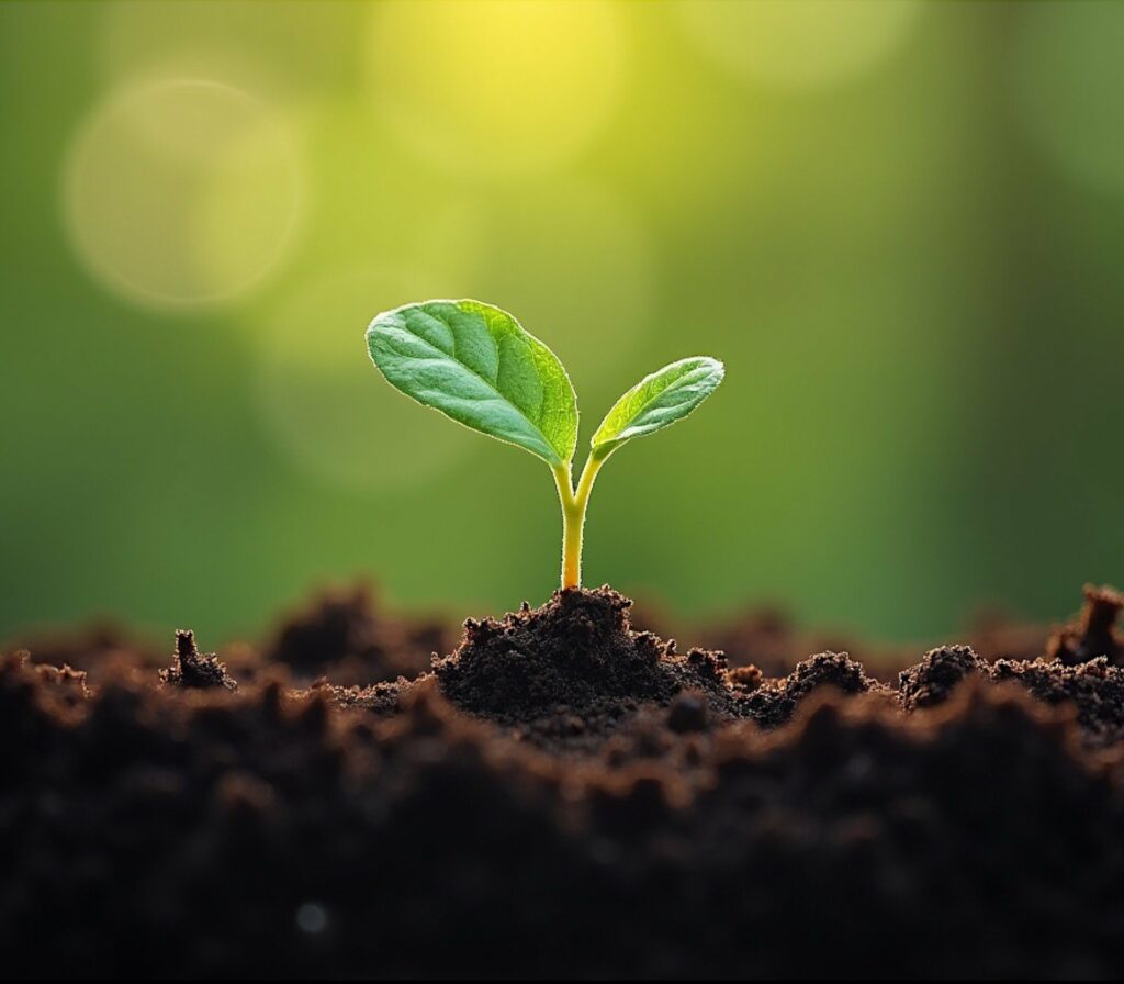 Ontkiemend plantje