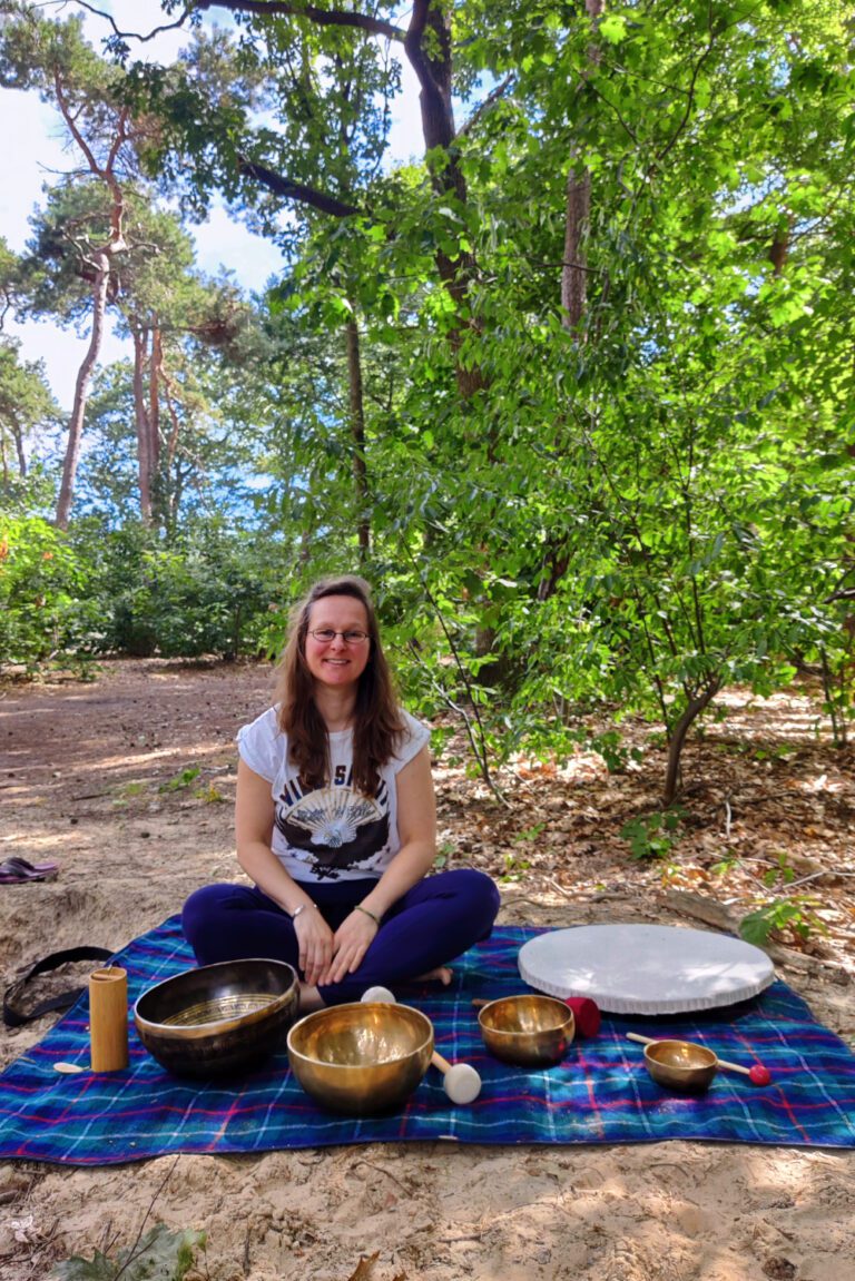 Klanksessie in het bos